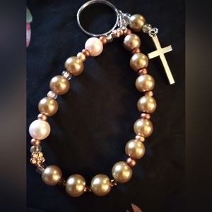 Rosary keychain